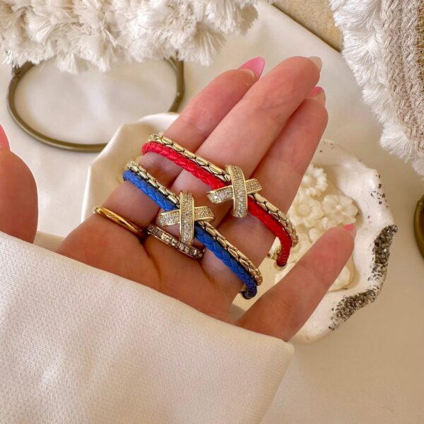X leather bangles