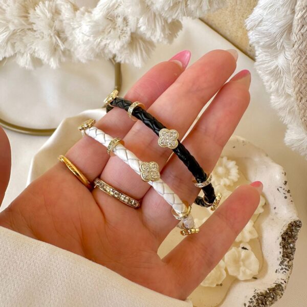 Van cleef leather bangles