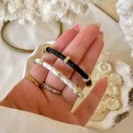 Circle leather bangles