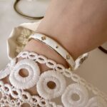 White zircon bracelet