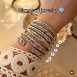 Silver zircon bracelet