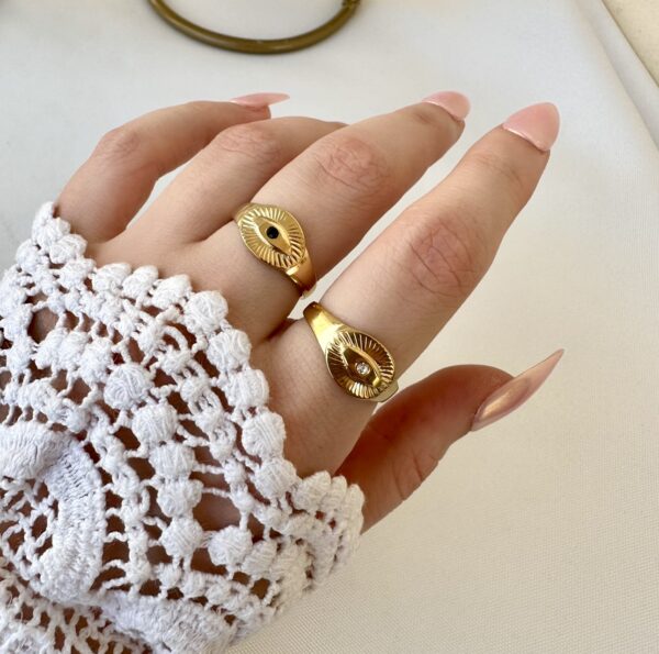 Evil eye ring