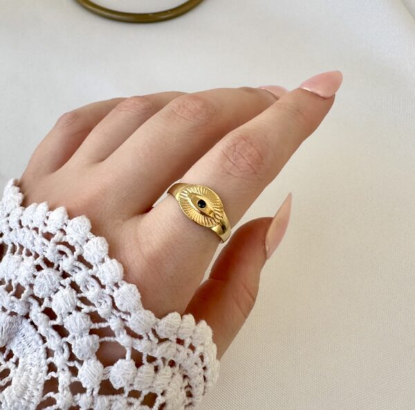 Evil eye ring