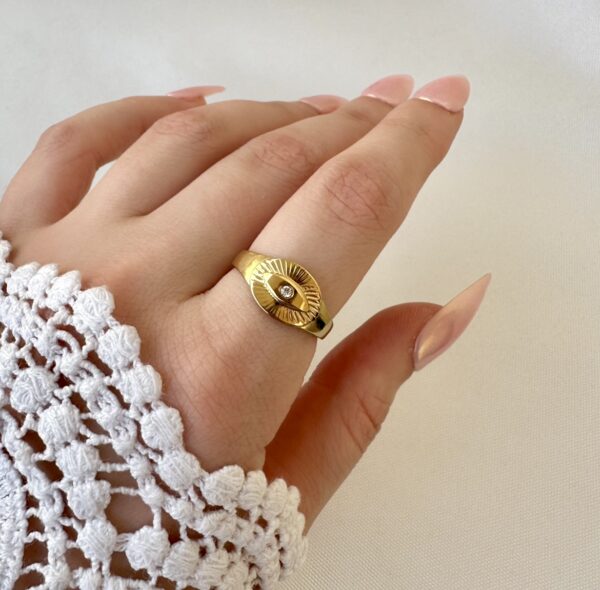 Evil eye ring