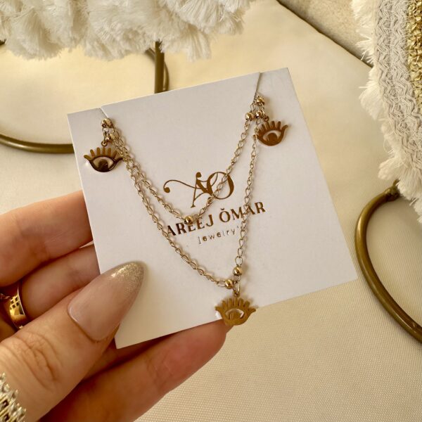 Evil eye anklet