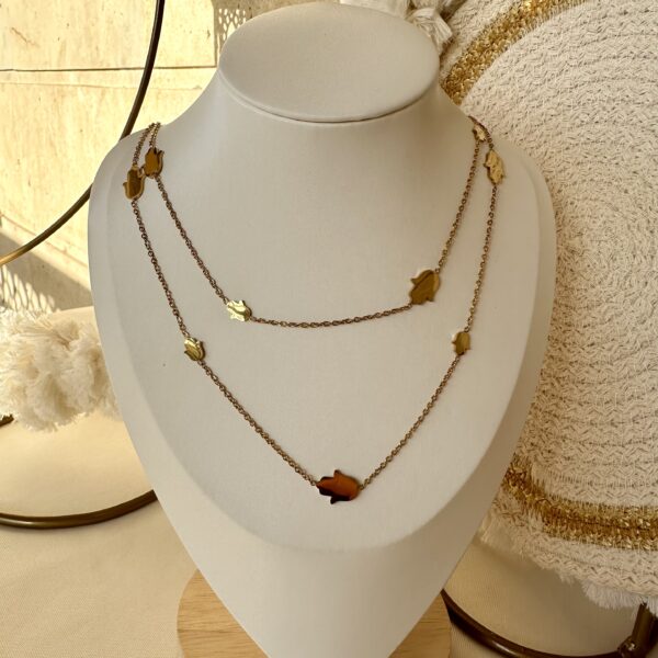 Hamsa long necklace