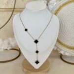 Black van cleef necklace