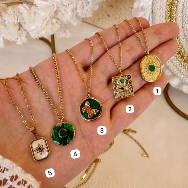 Trendy Green necklace