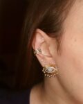 Evil eye earrings