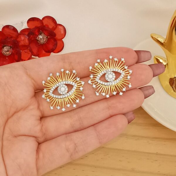 Evil eye earrings