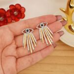 Evil eye earrings